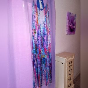 Nicole Miller abstract Maxi Dress